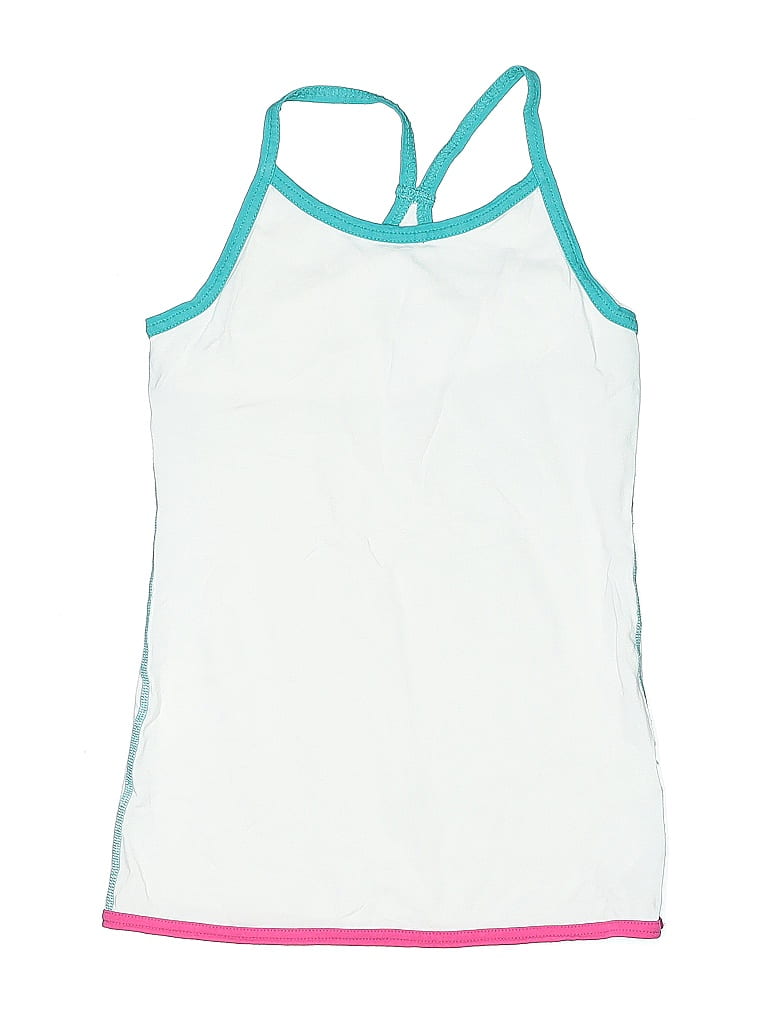 Pre-owned Garnet Hill Kids' Active Tank Top In White