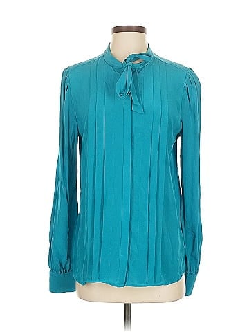 Trina Turk Long Sleeve Silk Top (view 1)