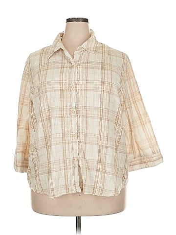 Alfred Dunner 3/4 Sleeve Button-Down Shirt (view 1)