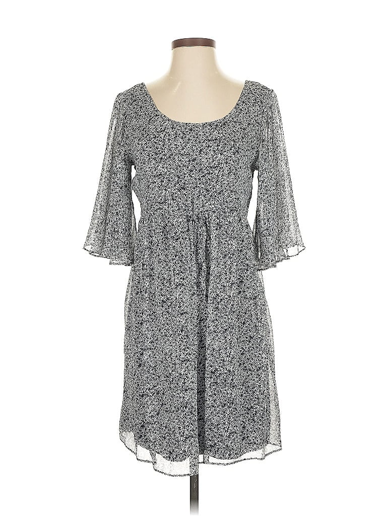 Pre-owned Sugar Lips Casual Dress In Gray