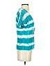Ann Taylor LOFT Outlet Tie-dye Teal Short Sleeve Top Size XS - photo 4