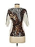 Alberto Makali Animal Print Brown 3/4 Sleeve Top Size M - photo 2