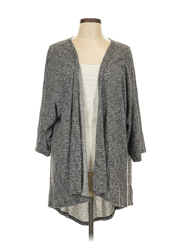 Pre-owned Lularoe Cardigan Sweater In Gray