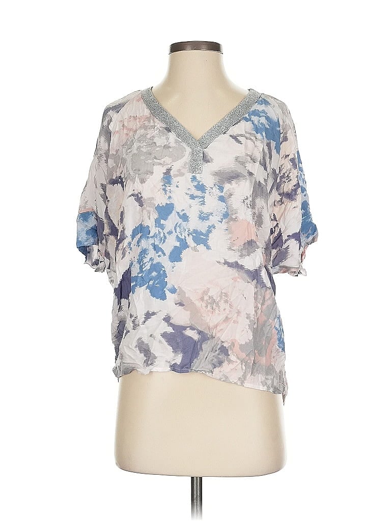 Pre-owned Juicy Couture Short Sleeve Blouse In Silver