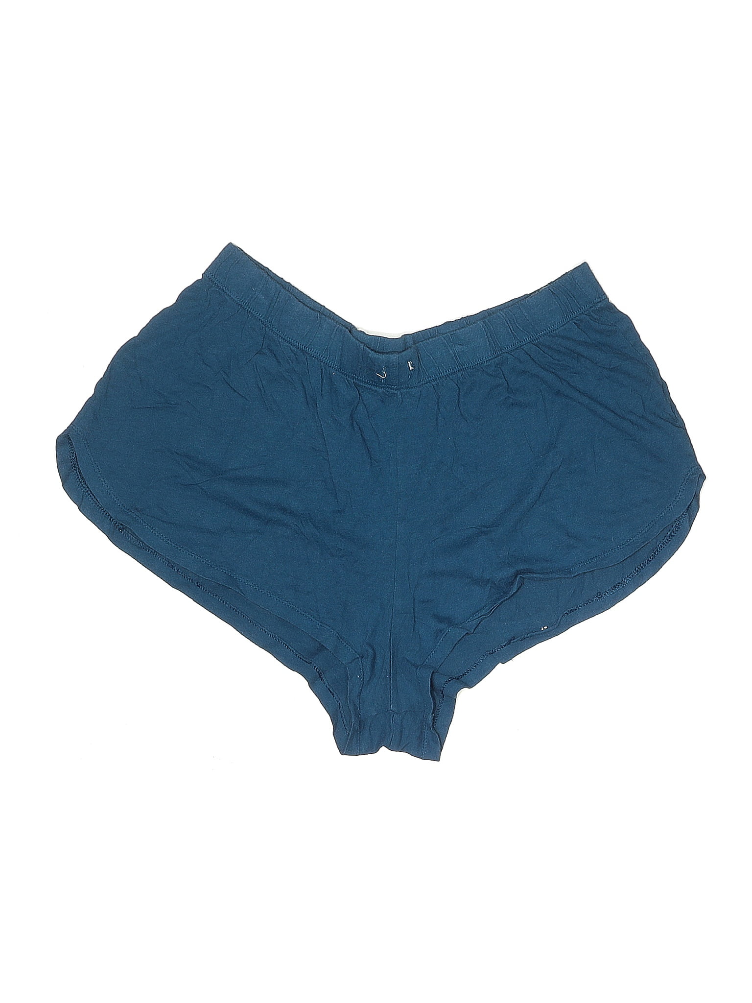 Secret Treasures Solid Blue Shorts Size M