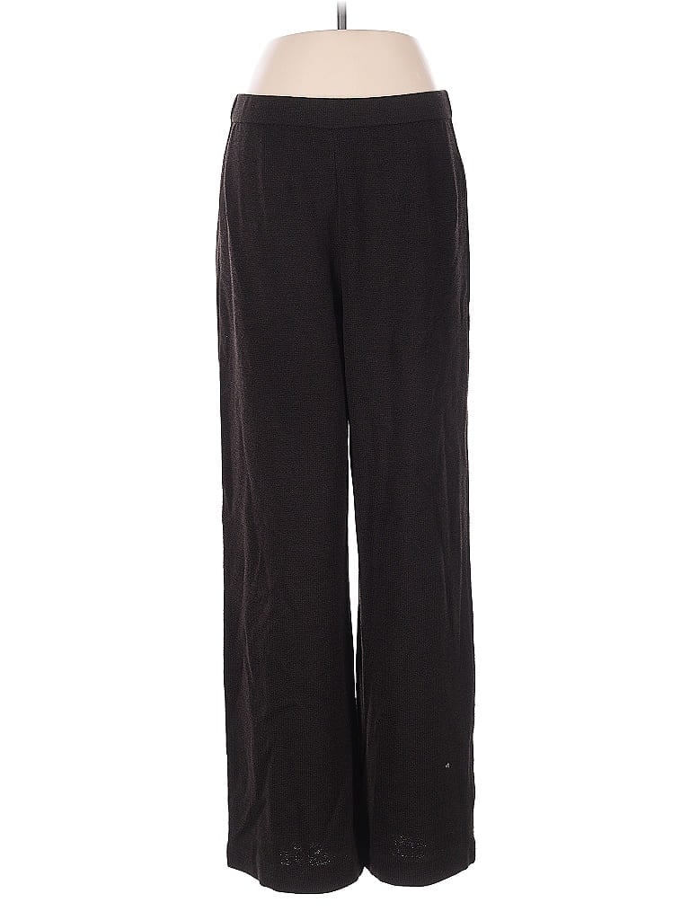 St. John Collection Black Brown Wool Pants Size 4 - photo 1