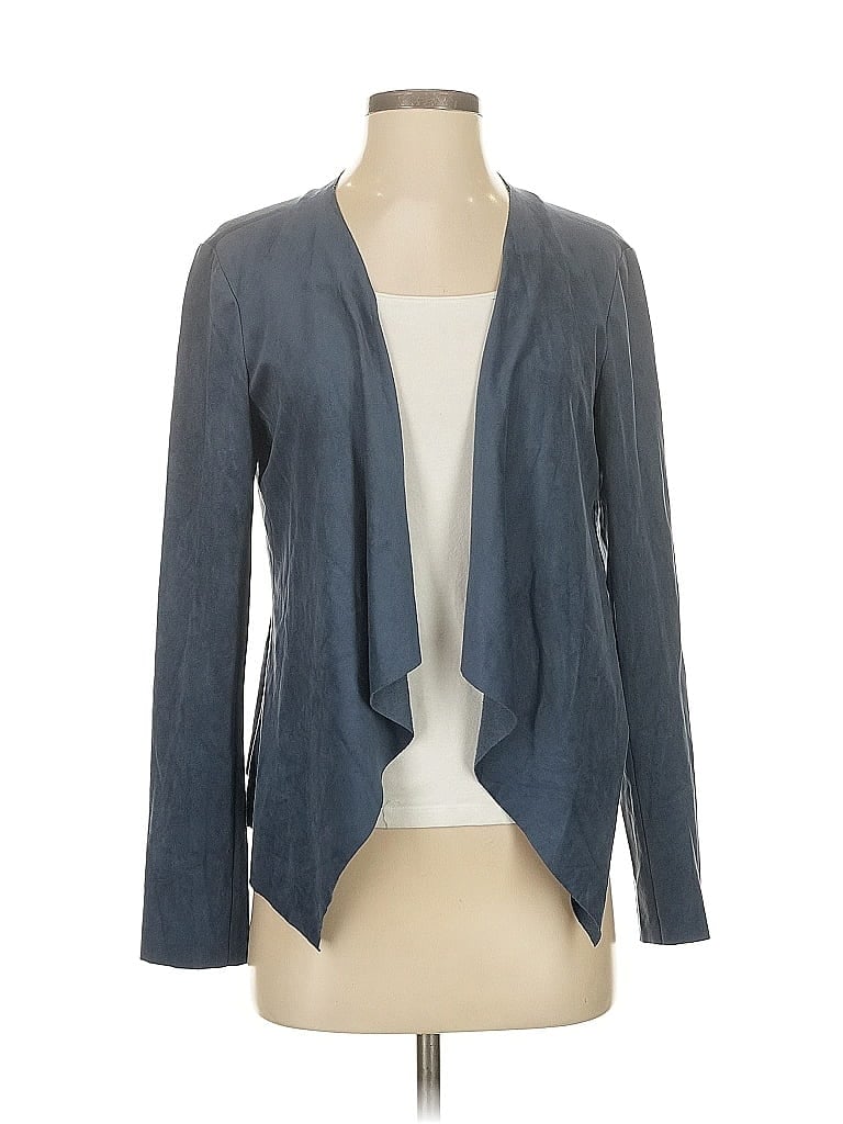Pre-owned Ann Taylor Loft Blazer Jacket In Gray