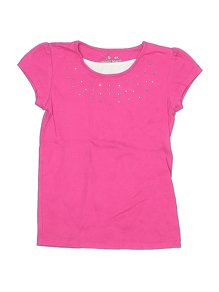 Jumping Beans 100% Cotton Pink Short Sleeve Top Size 6X - photo 1