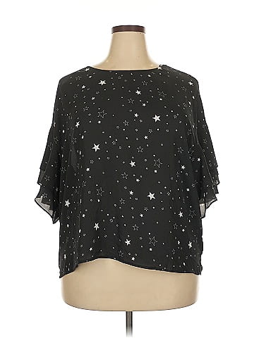 a.n.a. A New Approach 3/4 Sleeve Blouse (view 1)