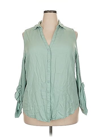 Soho JEANS NEW YORK & COMPANY 3/4 Sleeve Blouse (view 1)
