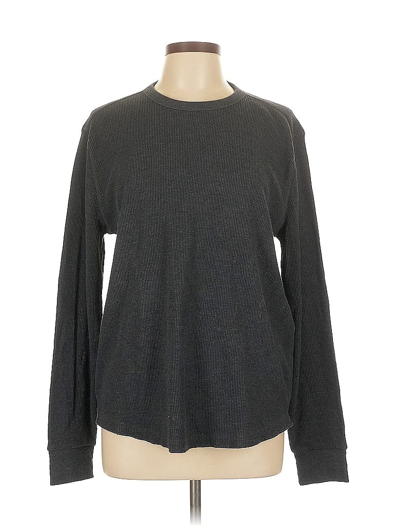 Pre-owned Gap Long Sleeve T-shirt In Gray
