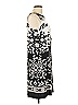 Donna Morgan Graphic Black Cocktail Dress Size 10 - photo 4