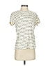 Monrow 100% Cotton Stripes Ivory Short Sleeve T-Shirt Size S - photo 1