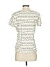 Monrow 100% Cotton Stripes Ivory Short Sleeve T-Shirt Size S - photo 2