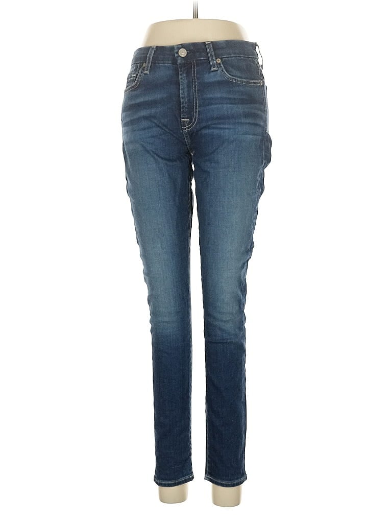 Pre-owned 7 For All Mankind Jeans In Blue