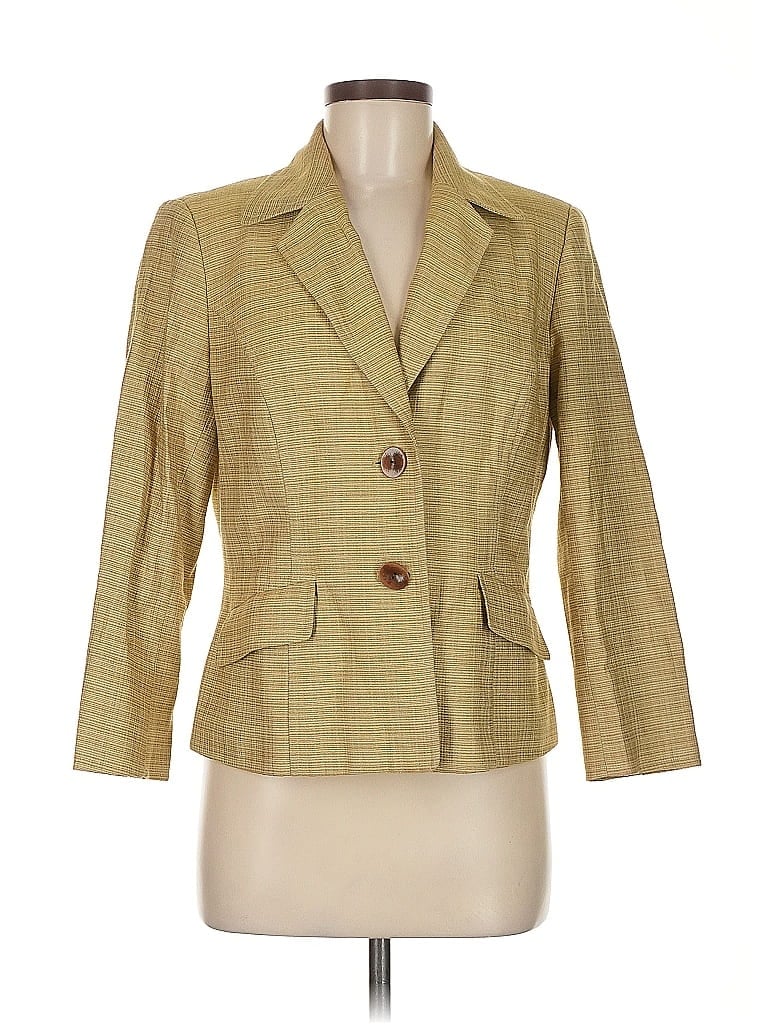 Click to view more detailed imagery on our partner's website Pre-owned Kasper Blazer Jacket In Gold