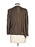 August Silk 100% Viscose Brown Green Cardigan Size L - photo 2