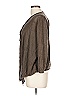 August Silk 100% Viscose Brown Green Cardigan Size L - photo 5