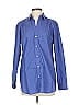 Frank & Eileen 100% Cotton Polka Dots Blue Long Sleeve Button-Down Shirt Size S - photo 1