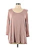 Purejill 100% Rayon Pink 3/4 Sleeve T-Shirt Size L - photo 1
