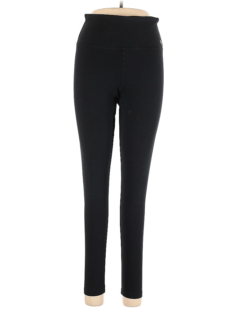 Victoria's Secret Pink Solid Black Active Pants Size L - photo 1
