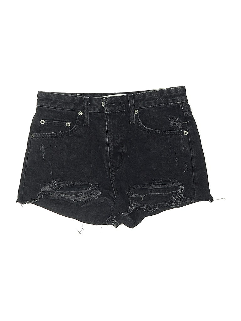 Lovers + Friends Black Denim Shorts Size 25 waist - photo 1