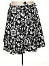 Talbots 100% Cotton Print Black Casual Skirt Size 24 - photo 1