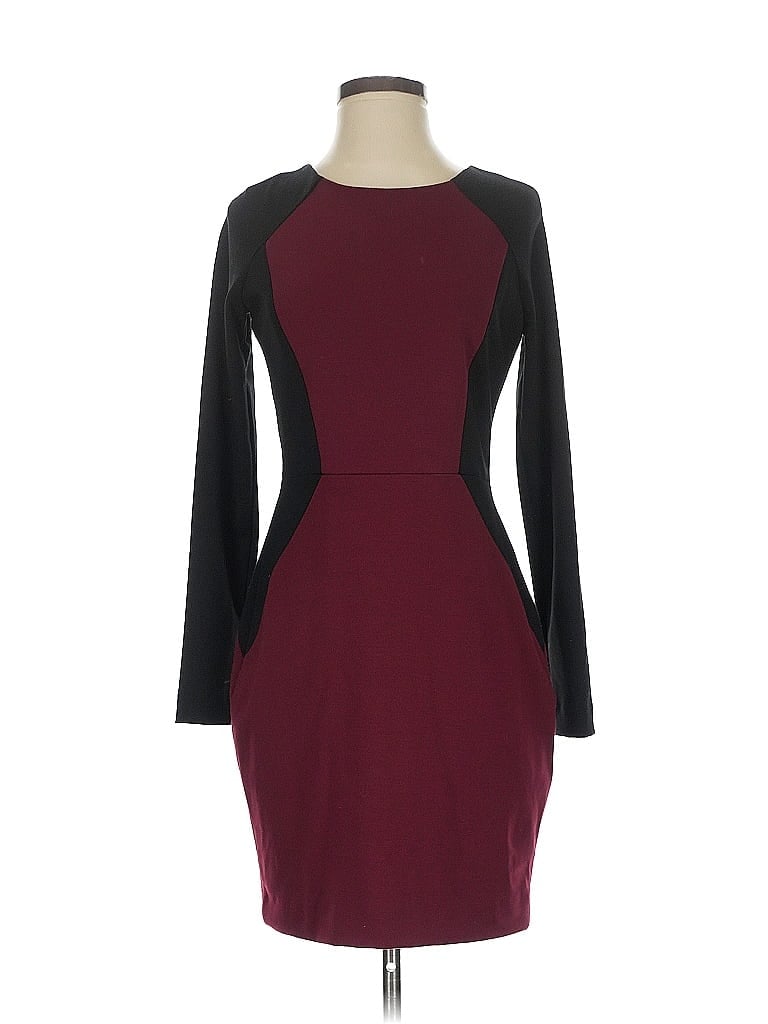 Pre-owned Banana Republic Factory Store Cocktail Dress In Burgundy