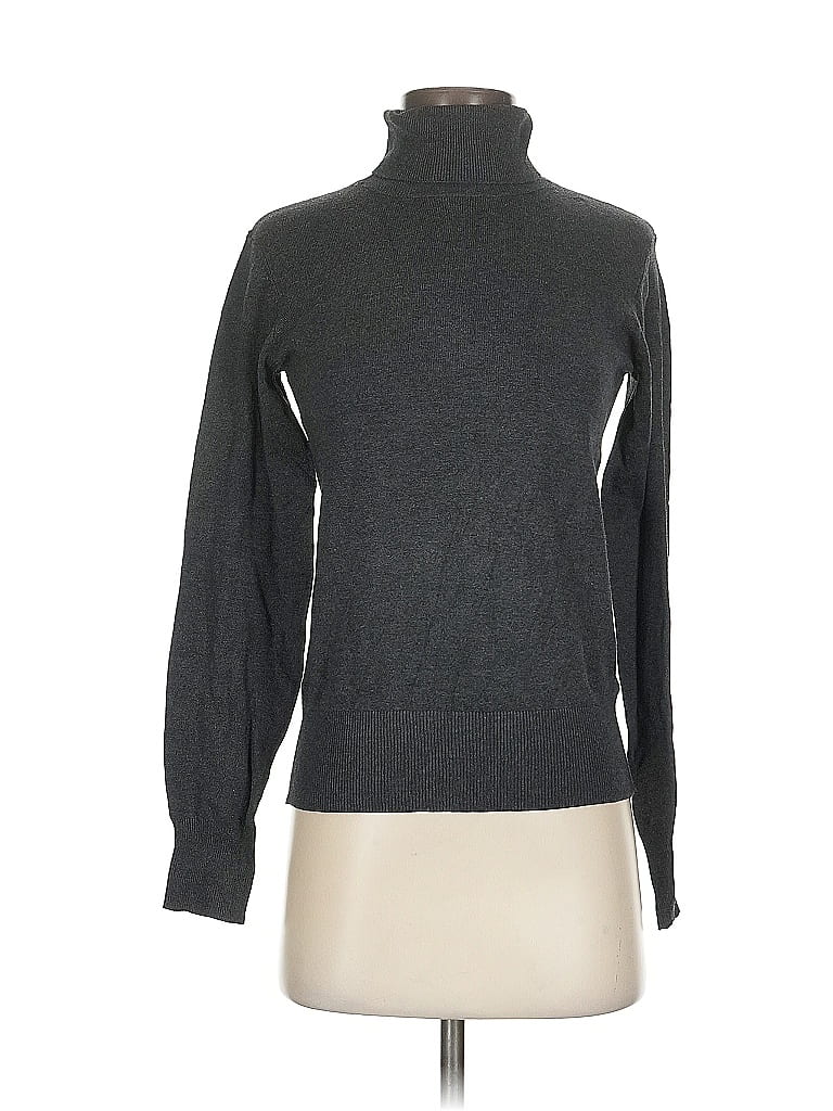 Pre-owned H&m Turtleneck Sweater In Gray