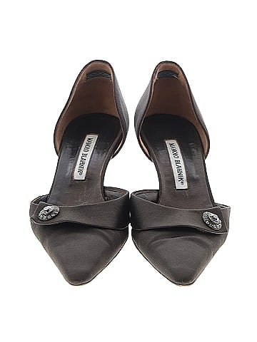 Manolo Blahnik Vintage Satin Heels (view 2)