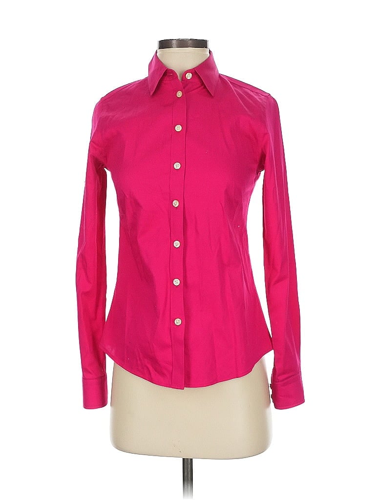 Pre-owned Banana Republic Long Sleeve Button Down Shirt In Pink