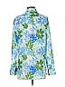 Xirena 100% Cotton Floral Blue Long Sleeve Blouse Size XS - photo 2