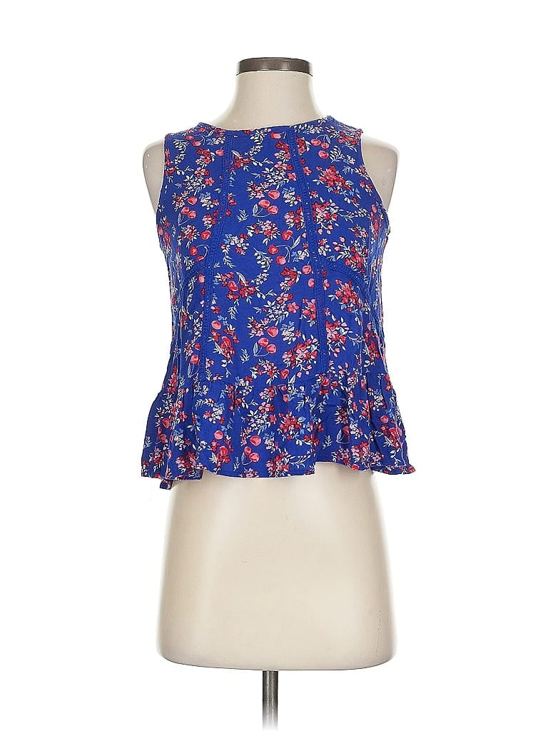 Pre-owned Xhilaration Sleeveless Blouse In Blue