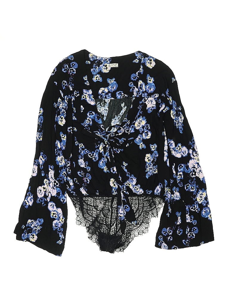 Pre-owned Intimately By Free People Bodysuit In Black