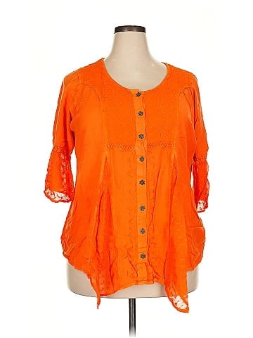 Roaman's 3/4 Sleeve Blouse (view 1)