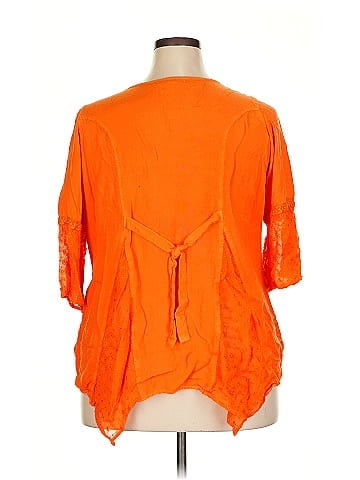 Roaman's 3/4 Sleeve Blouse (view 2)