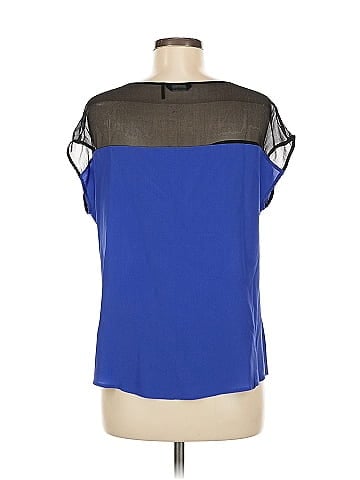 GUESS by Marciano Short Sleeve Silk Top (view 2)