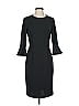 Donna Morgan Solid Black Cocktail Dress Size 4 - photo 1