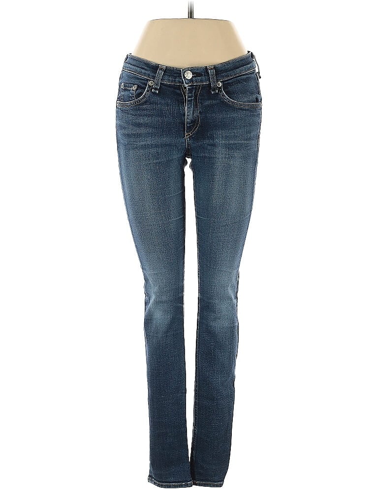 Rag & Bone/JEAN 100% Polyurethane Hearts Blue Jeans Size 25 waist - photo 1