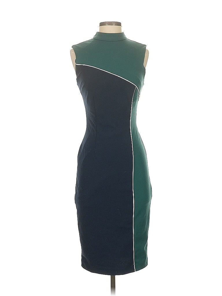 Judy's Group Inc Color Block Teal Cocktail Dress Size XS - photo 1