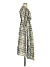 Apiece Apart 100% Cotton Checkered-gingham Gray Casual Dress Size XS - photo 3