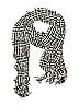 Style&Co 100% Polyester Houndstooth Ivory Black Scarf One size - photo 1