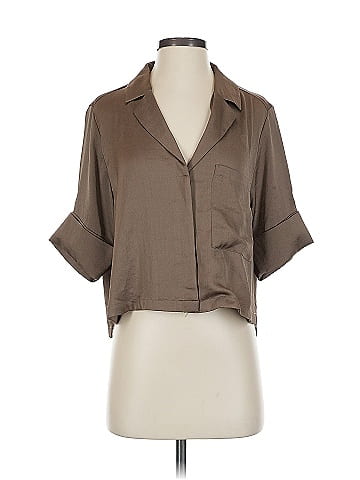 Open Edit Short Sleeve Blouse (view 1)