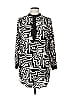Richard Allen 100% Viscose Black 3/4 Sleeve Blouse Size 6 - photo 1