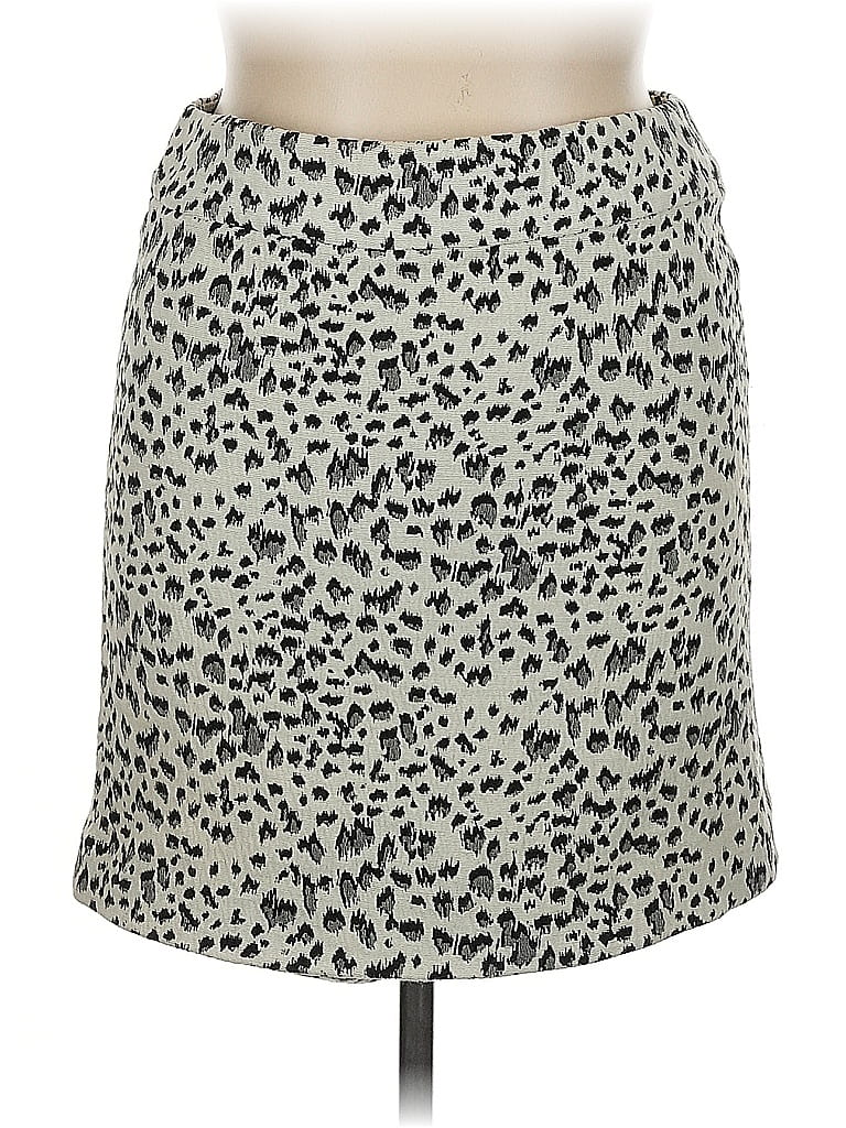 Pre-owned Ann Taylor Loft Outlet Casual Skirt In Gray