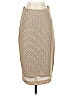 ECI Chevron-herringbone Tan Casual Skirt Size S - photo 1