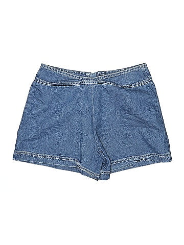 Le Chateau 1990s Stylish Blue Denim Zipper Shorts (view 2)