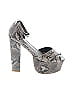 Jeffrey Campbell Animal Print Gray Heels Size 5 - photo 1