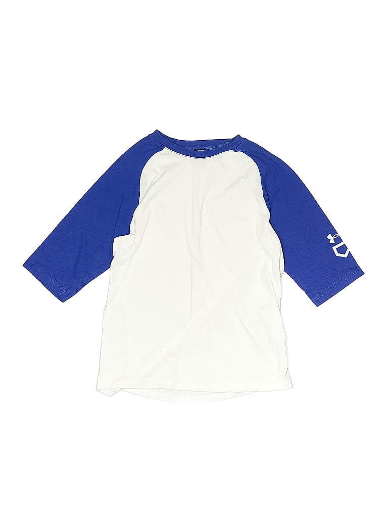 Pre-owned Under Armour Kids' 3/4 Sleeve T-shirt In Blue
