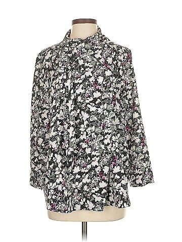 Acne Studios 3/4 Sleeve Silk Top (view 1)